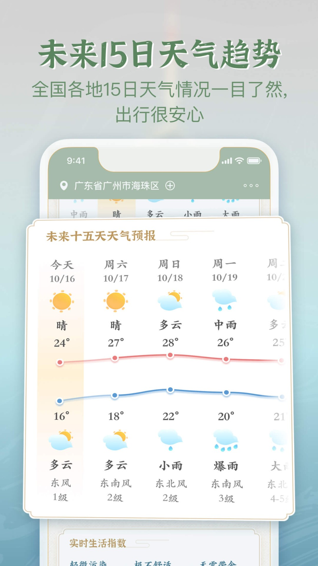 安心天气国风版app2024截图